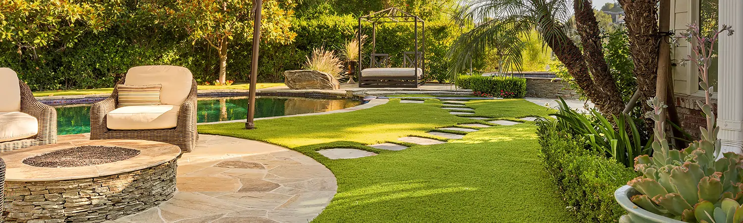 Austin artificial grass backyard installation